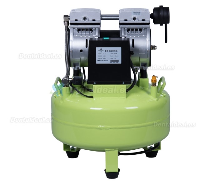 Greeloy® 600W Compresor De Aire Dental sin aceite silencioso GA-61
